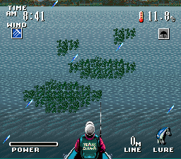Larry Nixon's Super Bass Fishing (Japan) In game screenshot
